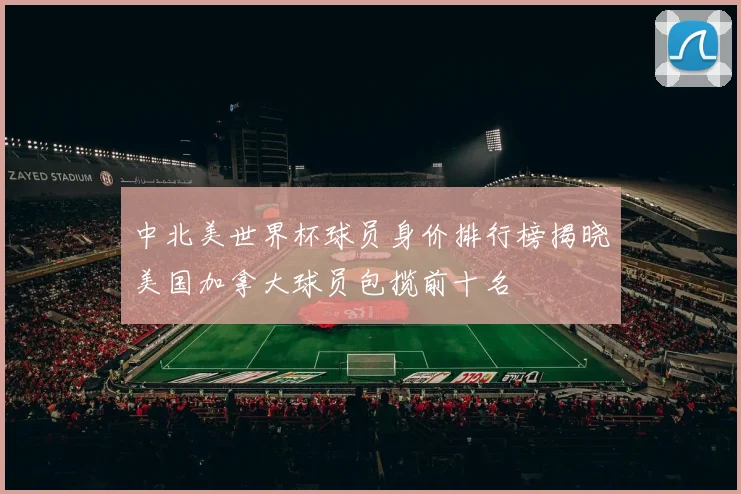 中北美世界杯球员身价排行榜揭晓美国加拿大球员包揽前十名