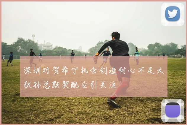 深圳对贺希宁机会创造耐心不足大秋孙总默契配合引关注